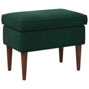 vidaXL Hocker Dunkelgr&uuml;n 55 x 35 x 41 cm Samt
