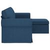 vidaXL Sofa 160cm Blau Metall