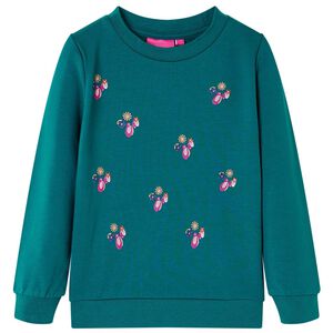 Kinder-Sweatshirt Dunkelgr&uuml;n 104