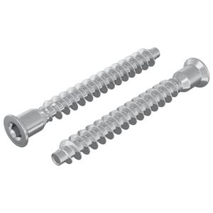 vidaXL Confirmat-Schrauben 2 pcs Silber &Oslash;7 x 58 mm Metall