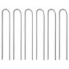 vidaXL Zeltheringe 6 Stk. U-Form 37 cm &Oslash;10 mm Verzinkter Stahl