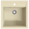vidaXL Granitsp&uuml;le Einzelbecken Beige