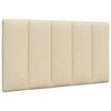 vidaXL Bettgestell ohne Matratze "Hanko" Creme 90x190 cm Stoff
