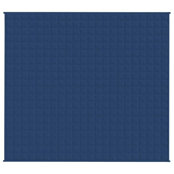 vidaXL Gewichtsdecke Blau 200x225 cm 9 kg Stoff