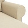 vidaXL Sofa Creme Gesamtabmessungen: 245 x 138 x 80 cm (B x T x H)