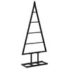 vidaXL Metall Weihnachtsbaum KUOPIO 60 cm Metall Schwarz