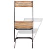 vidaXL Esszimmerstühle 2 Stk. Massivholz Teak