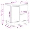 vidaXL Nachttisch 2 pcs Wei&szlig; 50 x 34,5 x 50 cm Holzwerkstoff