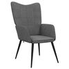 vidaXL Relaxsessel Dunkelgrau Stoff