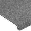 vidaXL Stufenmatten Selbstklebend 15 Stk. 65x24,5x3,5 cm Grau
