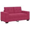 vidaXL Sofa Set 3 pcs Wind Rot 221 x 80 x 80 cm Samt