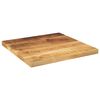 vidaXL Tischplatte 50x50x2,5 cm Quadratisch Raues Massivholz Mango