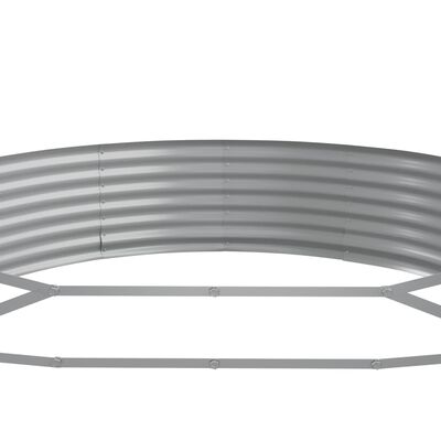 vidaXL Hochbeet Pulverbeschichteter Stahl 450x140x36 cm Anthrazit