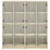vidaXL B&uuml;cherschrank mit T&uuml;ren Sonoma-Eiche 136x37x142cm Holzwerkstoff