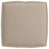 vidaXL Palettenkissenset 2 pcs Taupe Oxford-Stoff