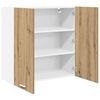 vidaXL H&auml;ngeschrank Artisan-Eiche 80 x 31 x 80 cm Holzwerkstoff