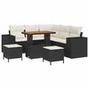 vidaXL Gartensofa-set 8 stk. Schwarz Poly-Rattan
