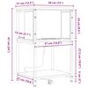 vidaXL Nachttisch Sonoma-Eiche 38 x 31 x 61 cm Holzwerkstoff