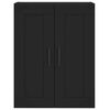 vidaXL Highboard Schwarz 69,5x34x180 cm Holzwerkstoff