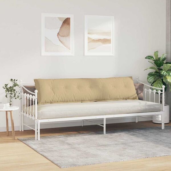 vidaXL R&uuml;ckenkissen Grau-Gr&uuml;n 200 x 50 cm Cordstoff