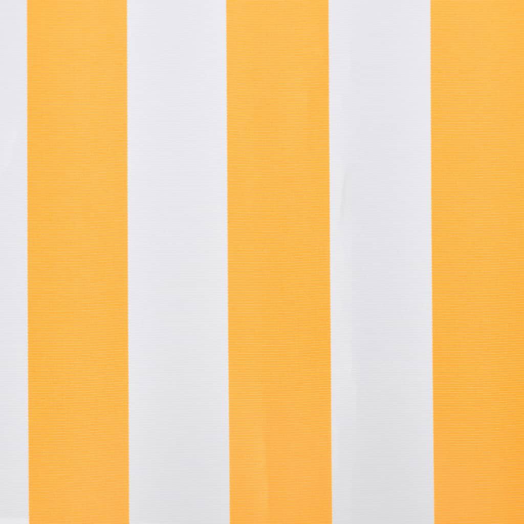 vidaXL Markisenstoff Sonnenschutz Markisentuch Orange-Weiß 450×300 cm Segeltuch 