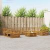 vidaXL Sofagarnituren 10 pcs Natur Massivholz Akazie