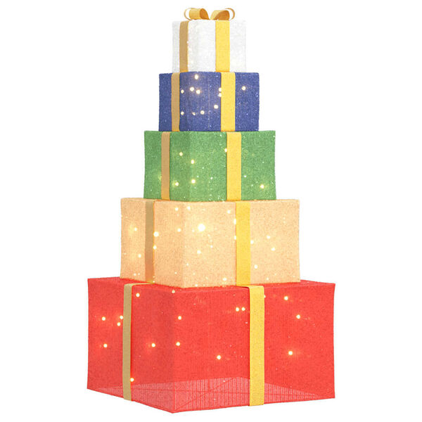 vidaXL Weihnachtsdekoration Geschenkbox 250 LEDs Warmweiß