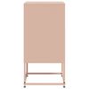 vidaXL Nachttische 2 Stk. Rosa 36x39x78 cm Stahl
