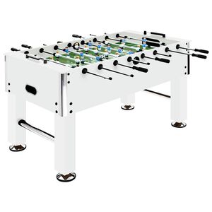 vidaXL Kickertisch Stahl 60 kg 140x74,5x87,5 cm Wei&szlig;