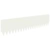 vidaXL Raseneinfassung 10 pcs 103 x 25 cm Stahl Wei&szlig;