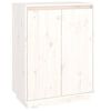 vidaXL Schuhschrank Wei&szlig; 60x35x80 cm Massivholz Kiefer