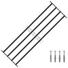 vidaXL Fenstersicherheitsgitter 175 x 60 cm Galvanisiertes Stahl