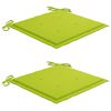 vidaXL Gartenstühle mit Kissen 2 Stk. Massivholz Akazie und Stahl