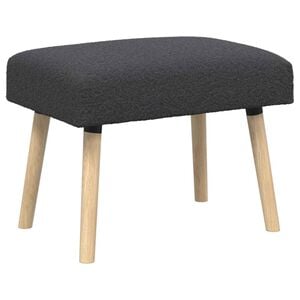 vidaXL Bank Uni Dunkelgrau 60 x 40 x 45 cm Boucl&eacute;