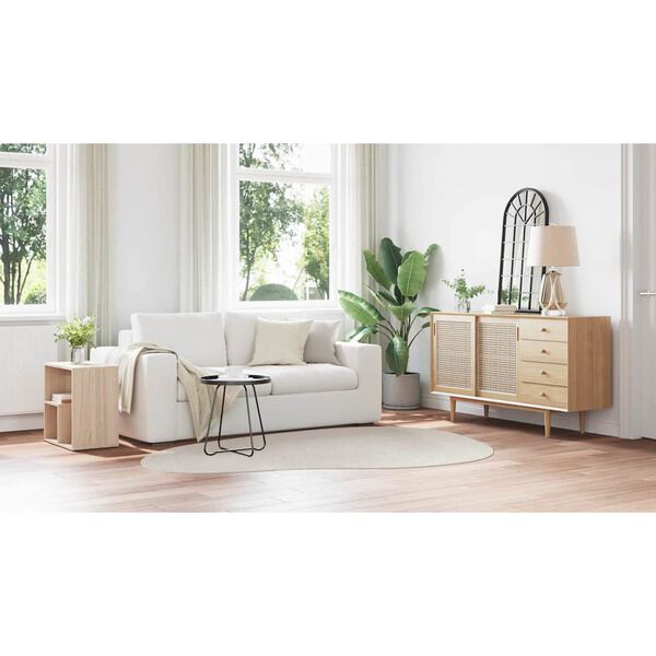 vidaXL Bereichsteppiche HUARTE Sand 160 x 230 cm Polyester