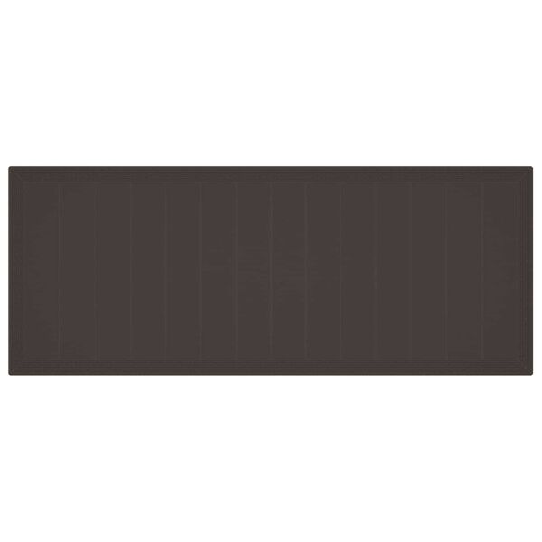 vidaXL Garten Essgruppe 11 pcs Braun Polypropylen