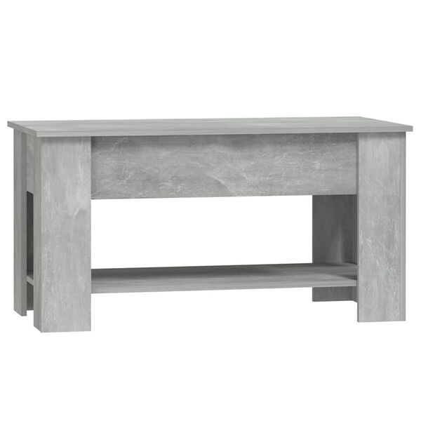 vidaXL Couchtisch Betongrau 101x49x52 cm Holzwerkstoff