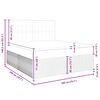 vidaXL Boxspringbett mit Matratze Hellgrau 200x200 cm Samt