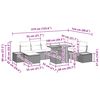 vidaXL Garten-Sofa-Set mit Speicher 9 pcs Schwarz Poly Rattan