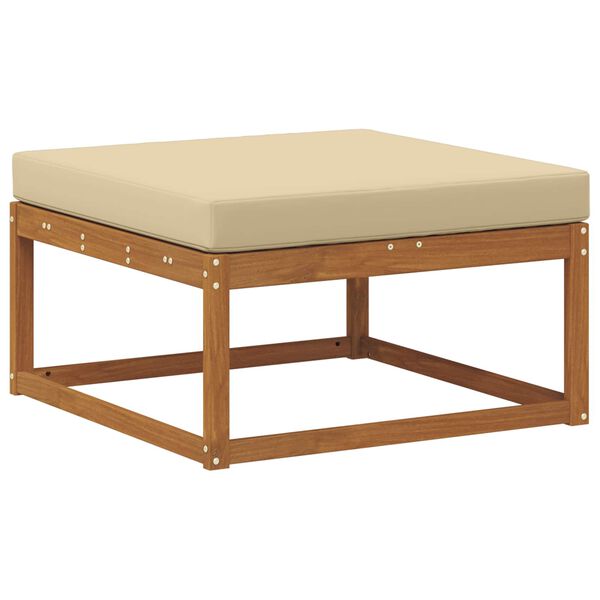 vidaXL Outdoor-Sofagarnitur mit Kissen 7 pcs Natur und Beige