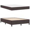 vidaXL Boxspringbett mit Matratze Dunkelbraun 140 x 190 cm Stoff