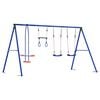 vidaXL Outdoor Schaukelset Mehrfarbig 330 x 185 x 185 cm Stahl und PE