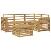 vidaXL Outdoor-Sofagarnitur 5 pcs Wei&szlig; 59 x 59 x 37 cm