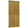 vidaXL Scheunent&uuml;r Corona Honigbraun 90 x 210 cm Massives Kiefernholz