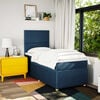 vidaXL Boxspringbett mit Matratze Blau 90x190 cm Stoff