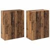 vidaXL Wandschrank 2 pcs Altholz 69,5 x 34 x 90 cm Holzwerkstoff
