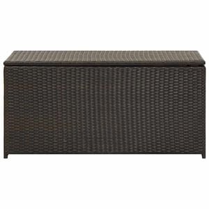 vidaXL Gartenbox Poly Rattan 100x50x50 cm Braun