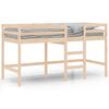 vidaXL Kinderhochbett mit Leiter 90x200 cm Massivholz Kiefer