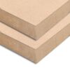 vidaXL MDF-Platten 2 Stk. Quadratisch 60x60 cm 25 mm