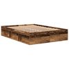 vidaXL Bettgestell ohne Matratze Altholz-Optik 120x200cm Holzwerkstoff